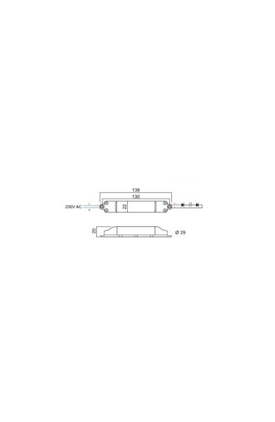 Slim on/off driver 500 3-4,5W