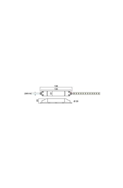 Alimentatore per LED Slim C.V.