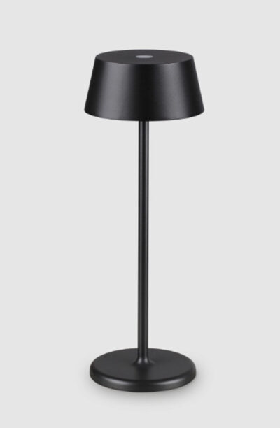 Lampada da tavolo ricaricabile Pure_TL Ideal lux nero