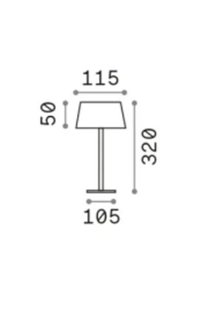 Lampada da tavolo Pure_TL ricaricabile Ideal lux - immagine 5