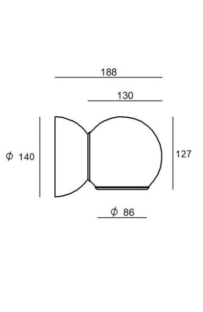 Lampada da parete Gravitino 541 Stilnovo - immagine 5