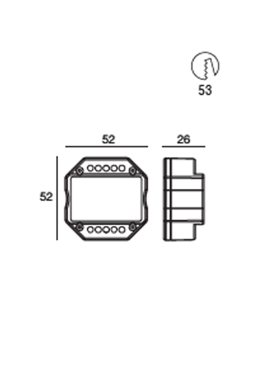 Centralina in RF per dimmerazione tramite pulsante N/O - immagine 2